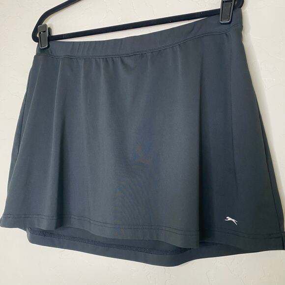 Slazenger Black Breathable Wicking Anti-Microbial Stretch Skort Golf Size XL - Picture 3 of 8